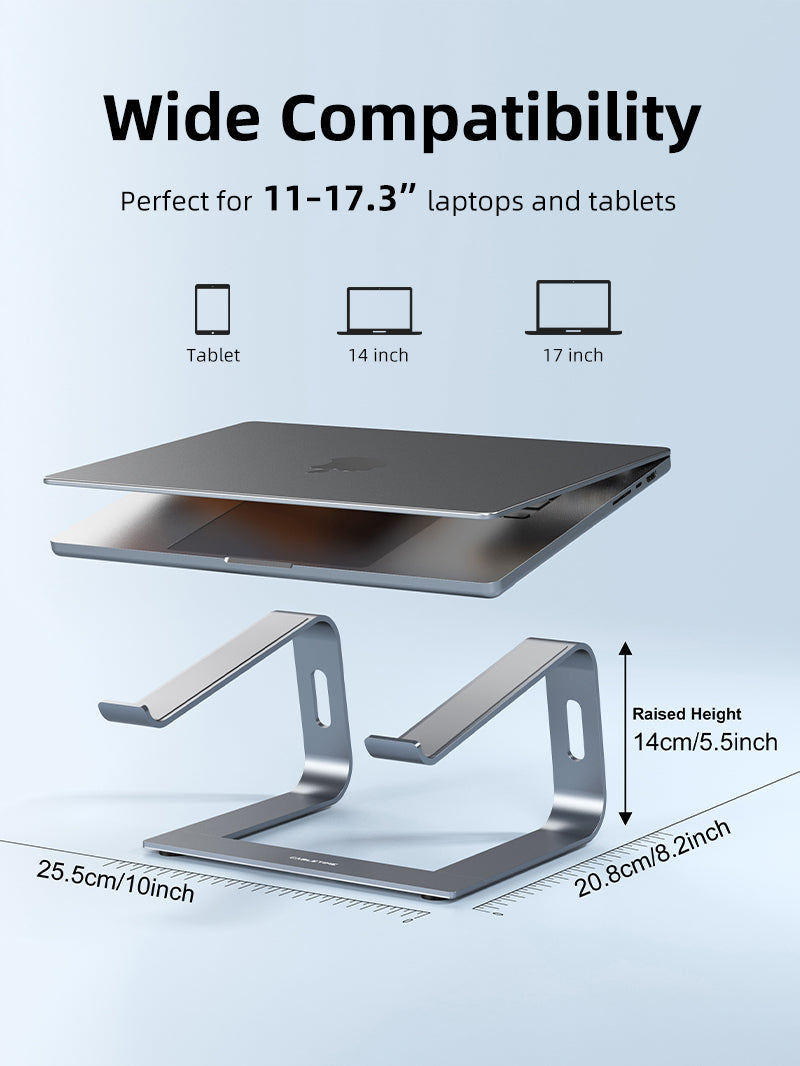 Ergonomic Laptop Stand for Desk Aluminum Laptop Riser for MacBook Pro Dell XPS