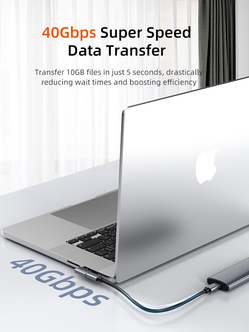 USB4 USB C OTG Adapter 240W 40Gbp 8K
