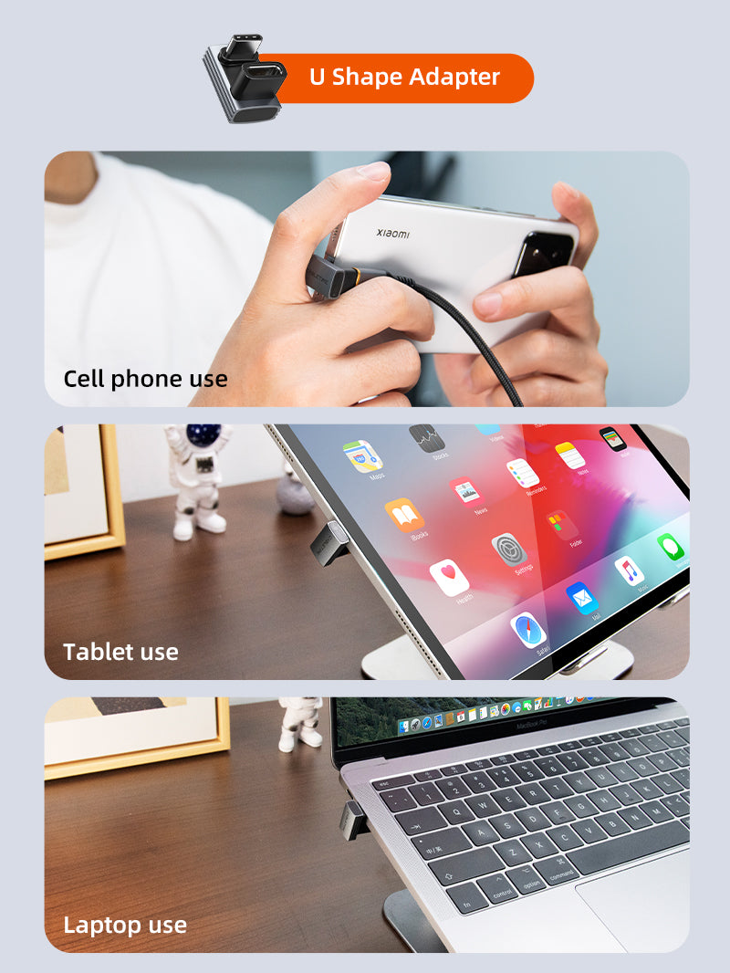 USB4 USB C OTG Adapter 240W 40Gbp 8K