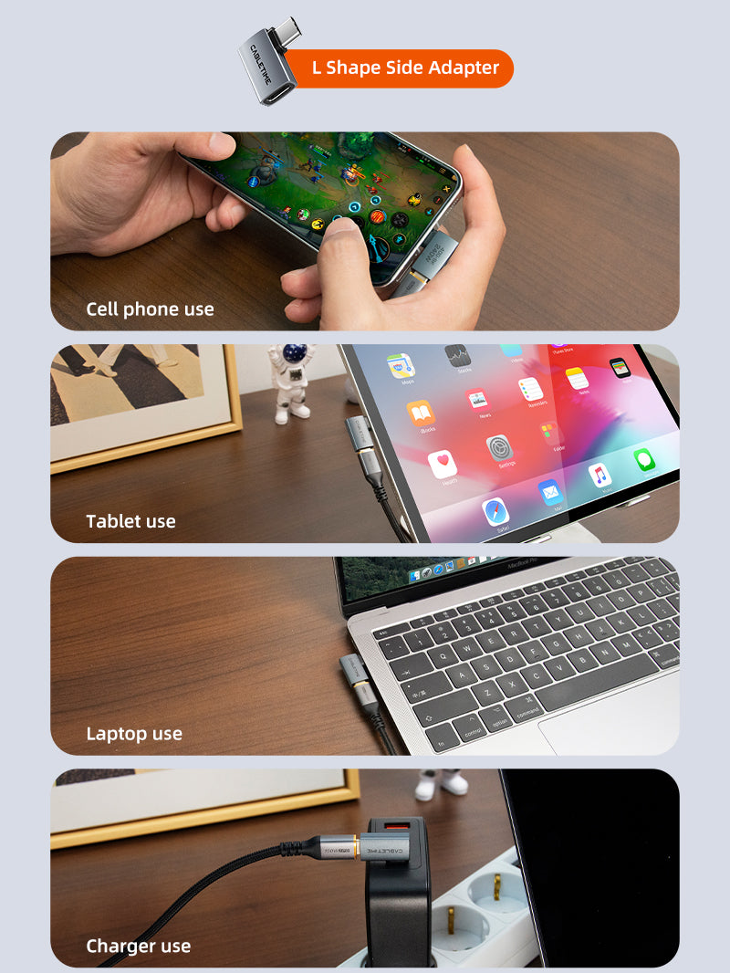 USB4 USB C OTG Adapter 240W 40Gbp 8K
