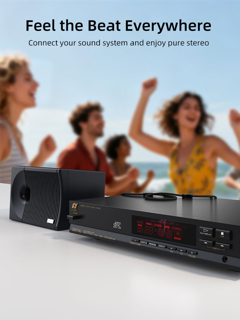 2RCA إلى 2RCA كابل صوت ستيريو ذكر إلى ذكر لمضخم المسرح المنزلي نظام هاي فاي مكبر صوت للسيارة