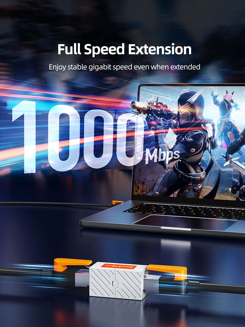 قارنة التوصيل المضمنة Cat 6 Rj45 أنثى إلى أنثى Ethernet لشبكة Cat6