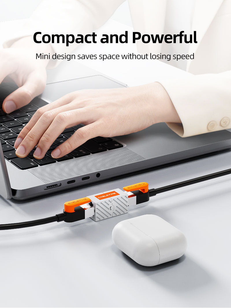 قارنة التوصيل المضمنة Cat 6 Rj45 أنثى إلى أنثى Ethernet لشبكة Cat6