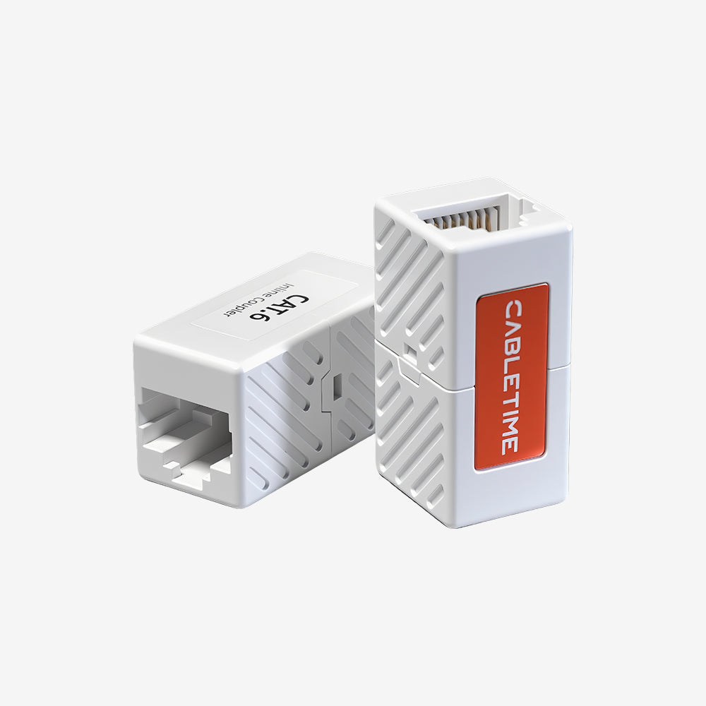 Coupleur en ligne Rj45 Cat 6 femelle à femelle, coupleur Ethernet pour réseau Cat6