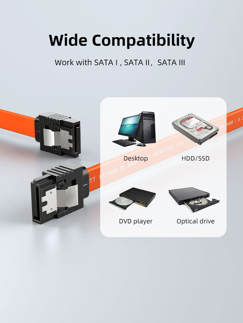Cavo SATA 3.0 da 6 Gbps ad angolo retto per unità HDD/SSD/CD e DVD