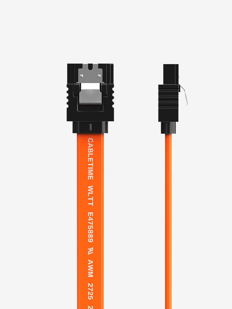 6Gbps Sata 3.0 Cable Straight Angle for HDD/SSD/CD and DVD Drives