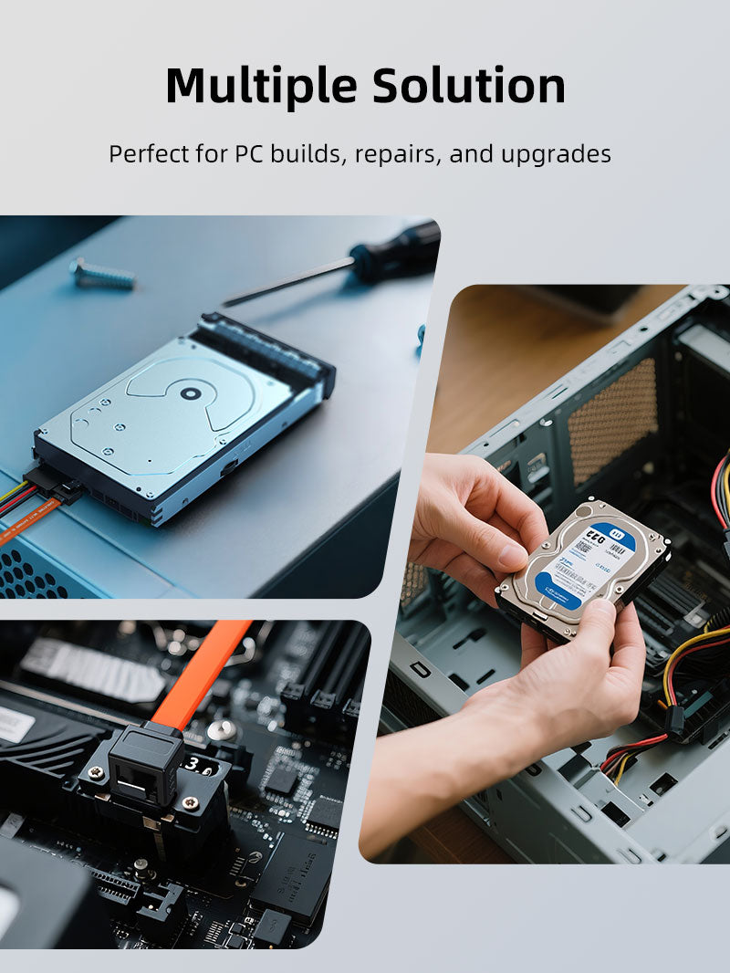 Câble SATA III à angle droit pour disque dur SSD