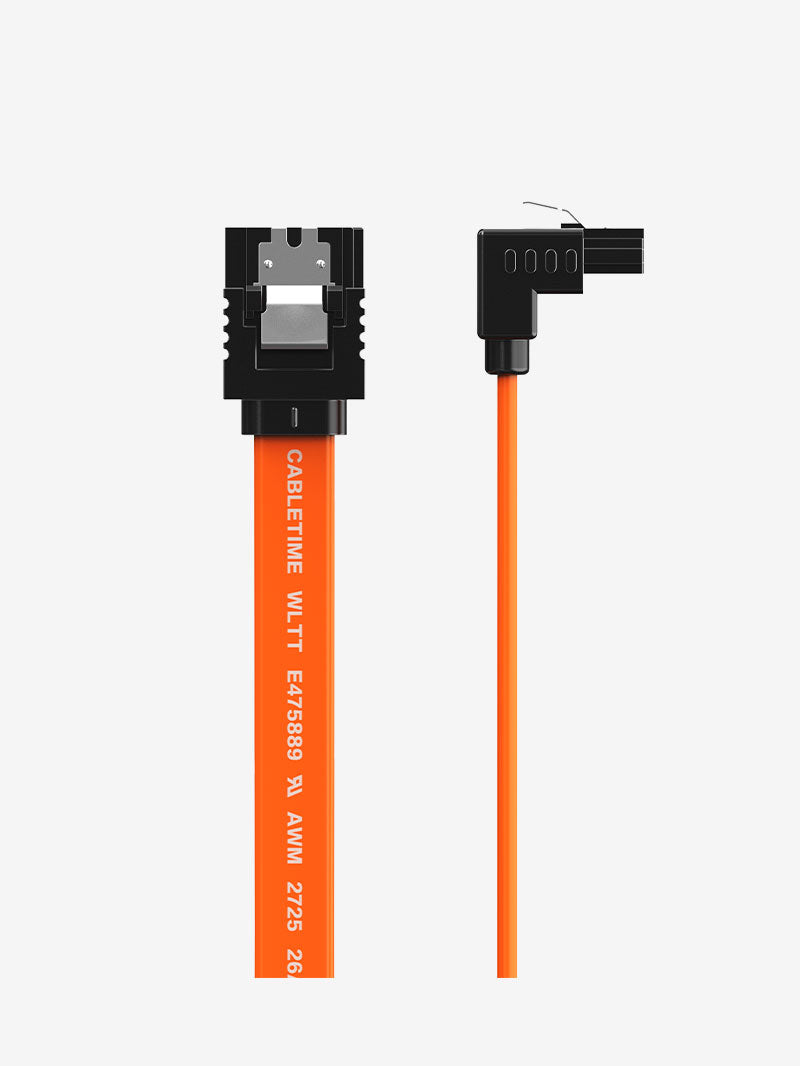 Câble SATA III à angle droit pour disque dur SSD