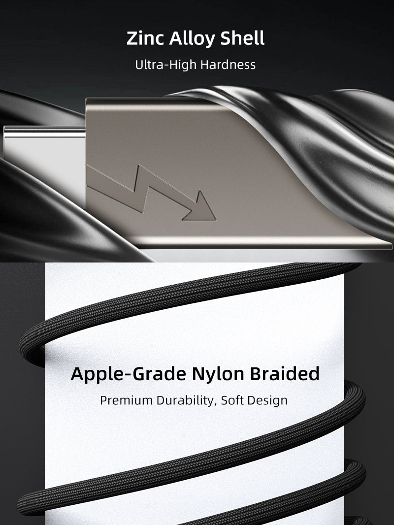 USB 4 Cable Type C 240w Charging 40Gbps 8K PD 3.1 for Macbook