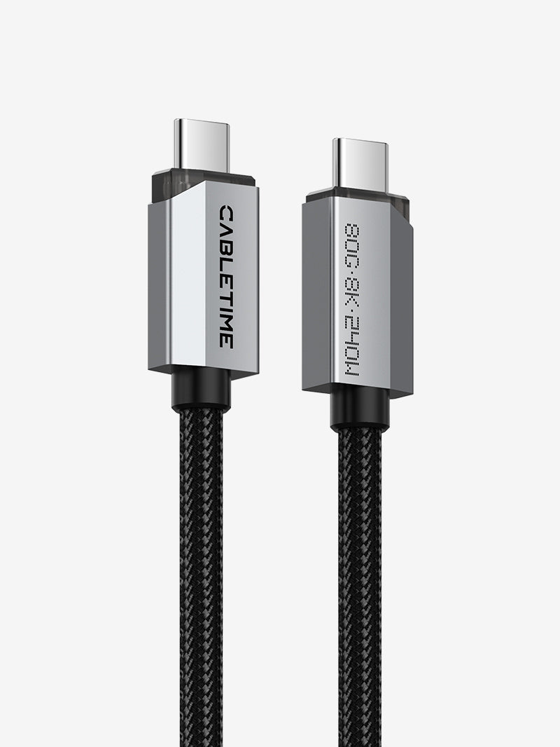 USB4 V2.0 Cable (80Gbps, 240W, 8K) - Full Function USB-C