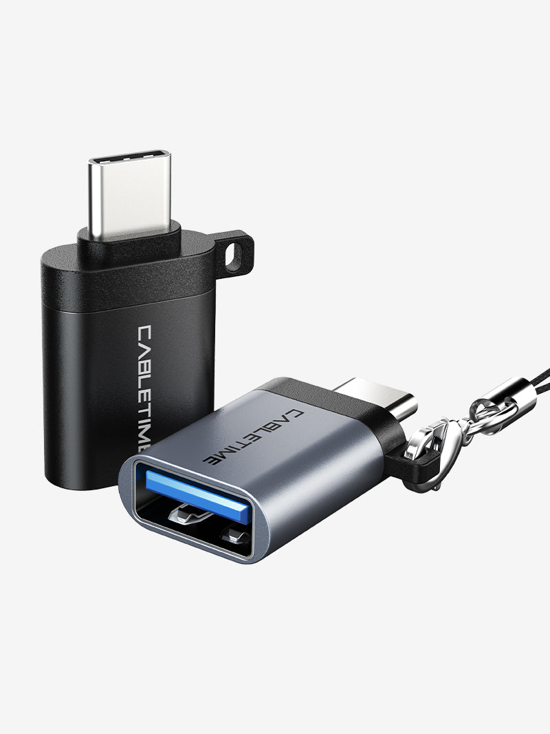 CABLETIME USB Type C Male to USB 3.0 Female OTG Adapter