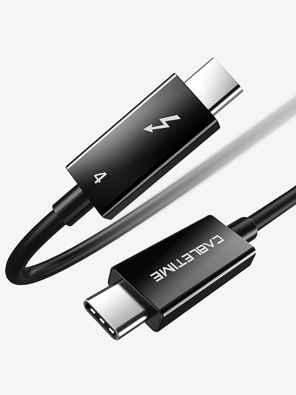 Apple Thunderbolt 4 Pro Cable 1 m Black Braided USB-C Data Transfer Video  Cord