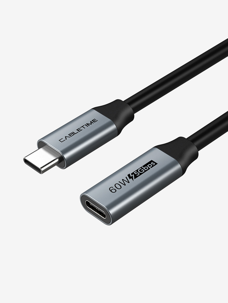 CABLETIME USB 3.0 Type C Male to Female Extension Cable for Hub