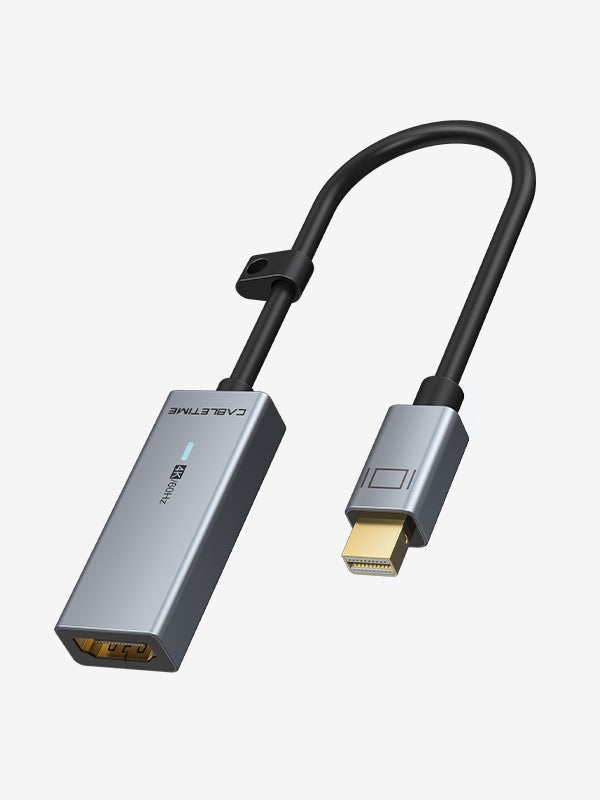 Adaptador Mini DisplayPort a HDMI, cable Thunderbolt a HDMI, puerto de  pantalla chapado en oro a adaptador HDMI compatible con MacBook Pro,  MacBook