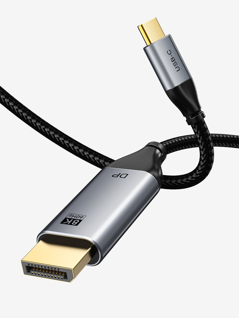 USB C to DisplayPort 1.4 Cable 8K 60Hz 4K 144Hz- CABLETIME