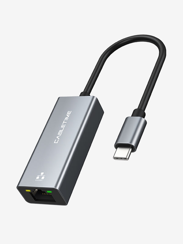 CABLETIME Thunderbolt 3 USB C to Rj45 Ethernet Adapter
