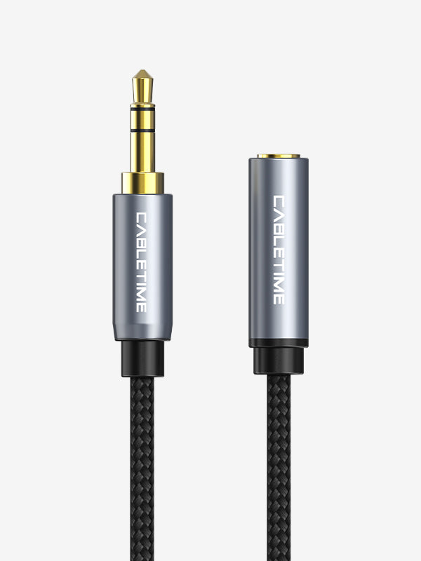 CABLETIME 3.5 MM Male To Female Aux Audio Extension Cable