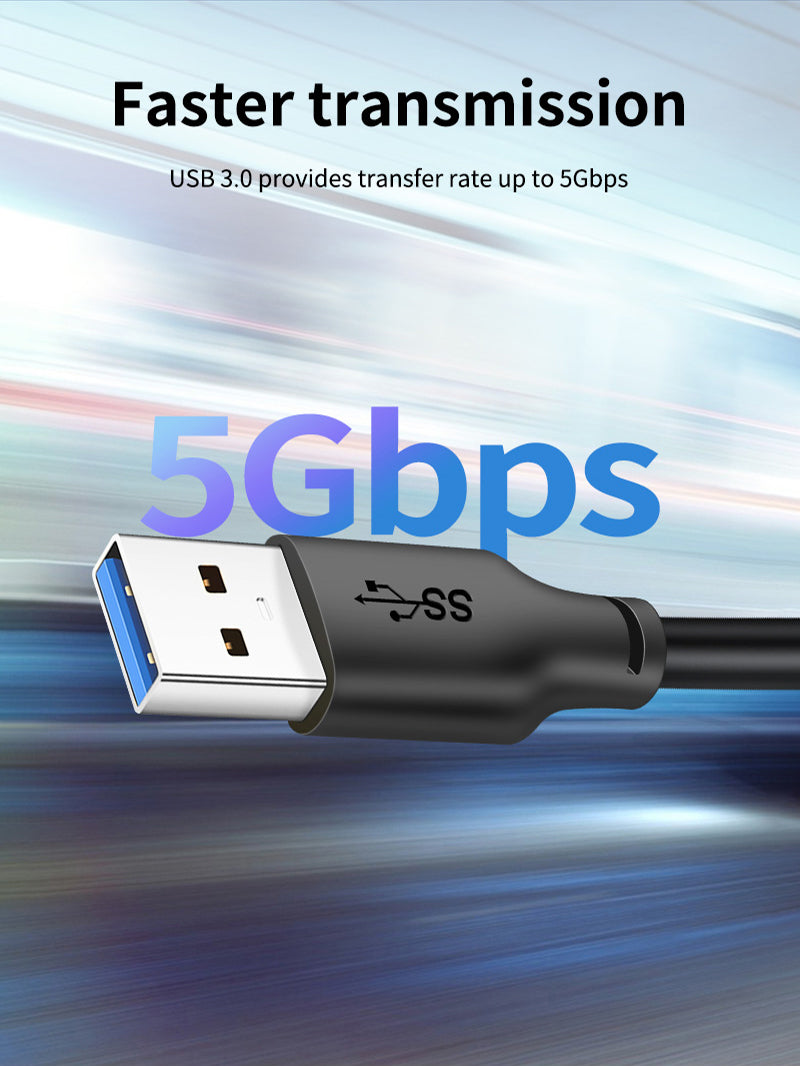 CABLETIME Bulk Fast Charge USB C to USB A 3.0 Cable provides transfer rate up to 5Gbps