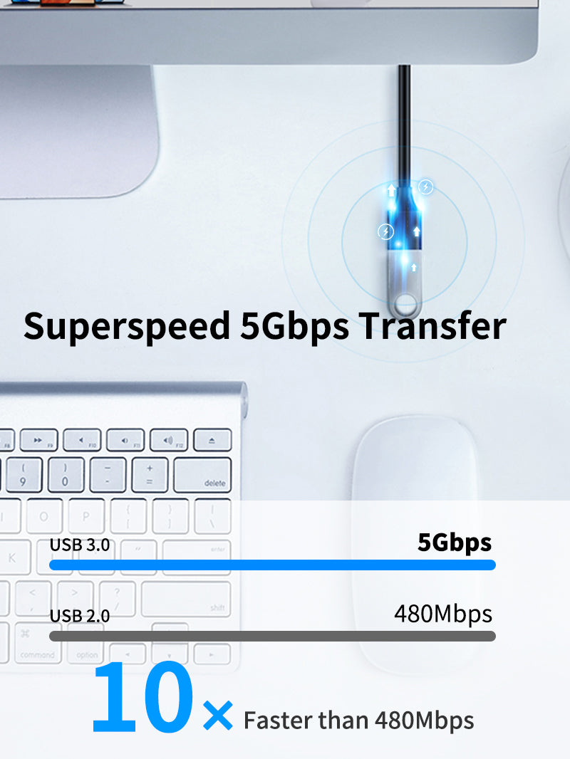 USB 3.0 Male To Female Extension Cable CABLETIME