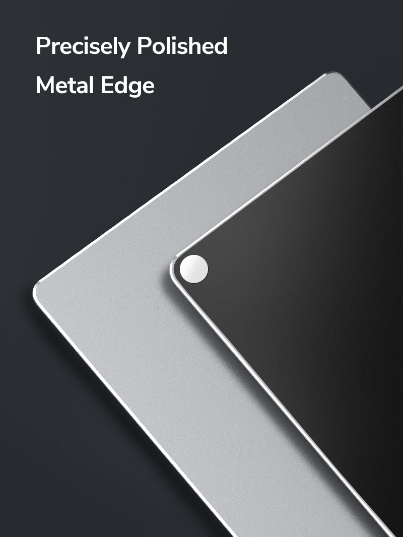 CABLETIME Metal Aluminum Mouse Pad for Gaming Office with Precisely Polished Metal Edge