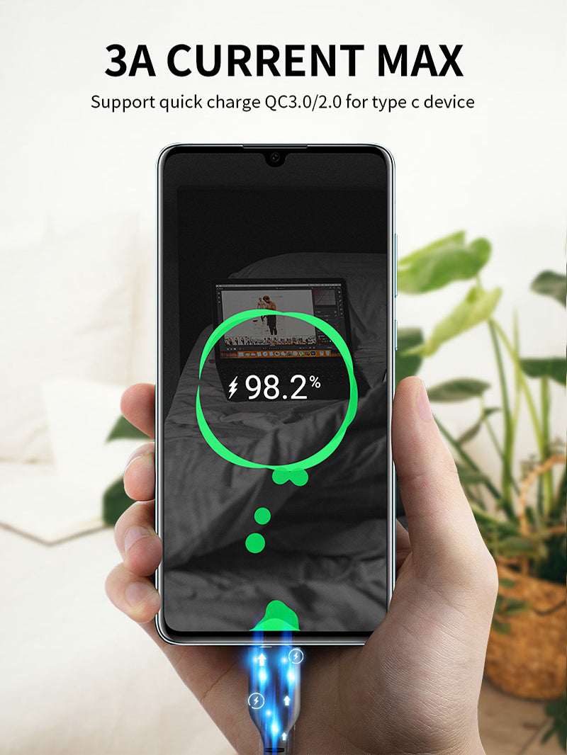 CABLETIME Bulk Fast Charge USB C to USB A 3.0 Cable Support quick charge QC3.0/2.0 for type C device