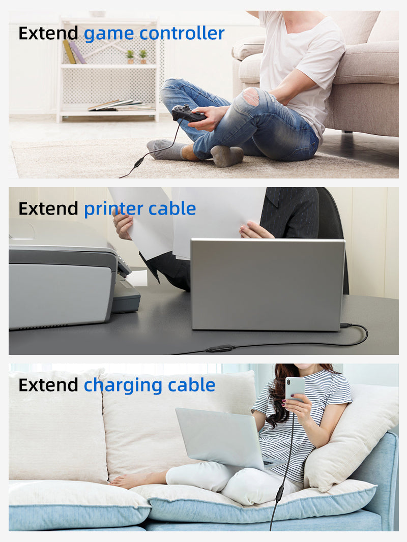 USB 3.0 Male To Female Extension Cable CABLETIME