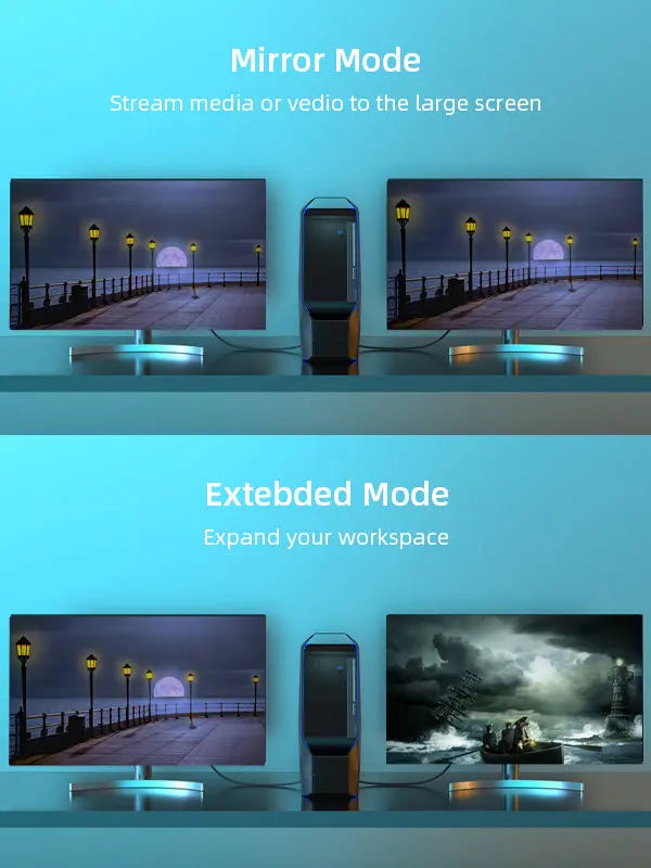 CABLETIME 8K DisplayPort To DisplayPort Cable DP1.4 support mirror and extend mode