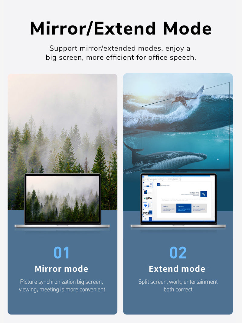 CABLETIME USB Type C to Mini DisplayPort Adapter 4K 60Hz Support mirror/extended modes