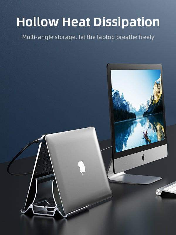 CABLETIME Vertical Adjustable Laptop Stand Holder, Hollow Heat Dissipation