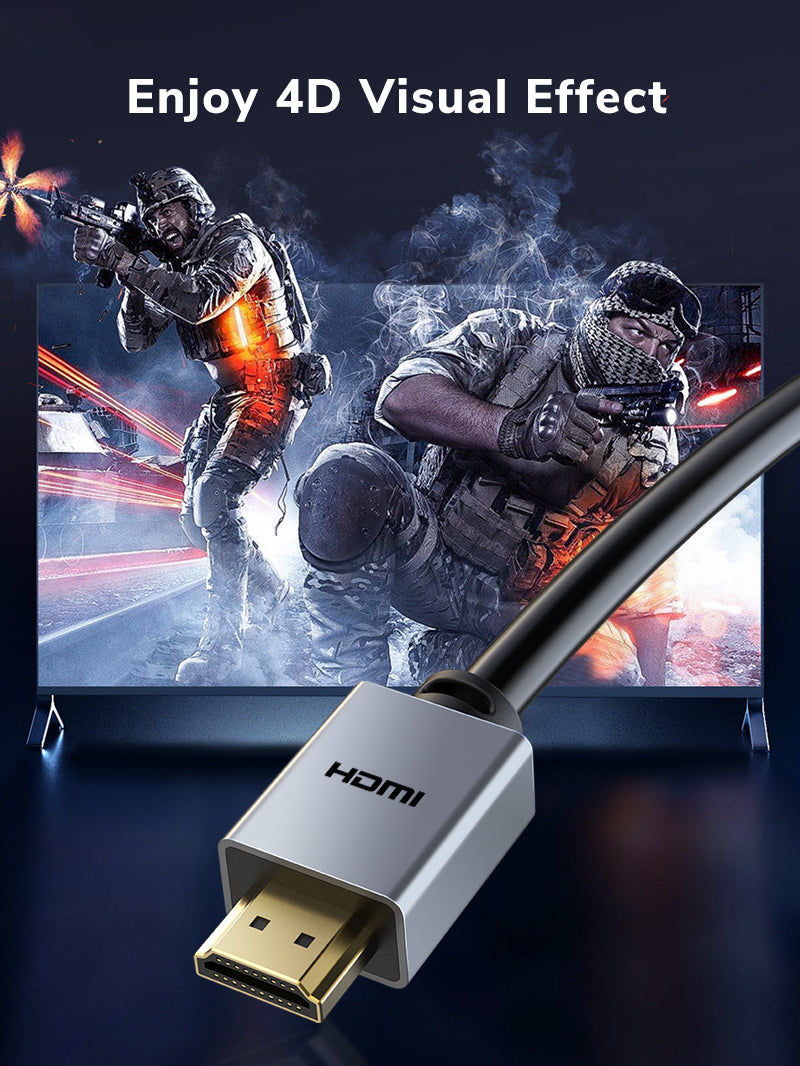 CABLETIME Gold Plated HDMI 2.0 Cable let you Enjoy 4D Visual Effect