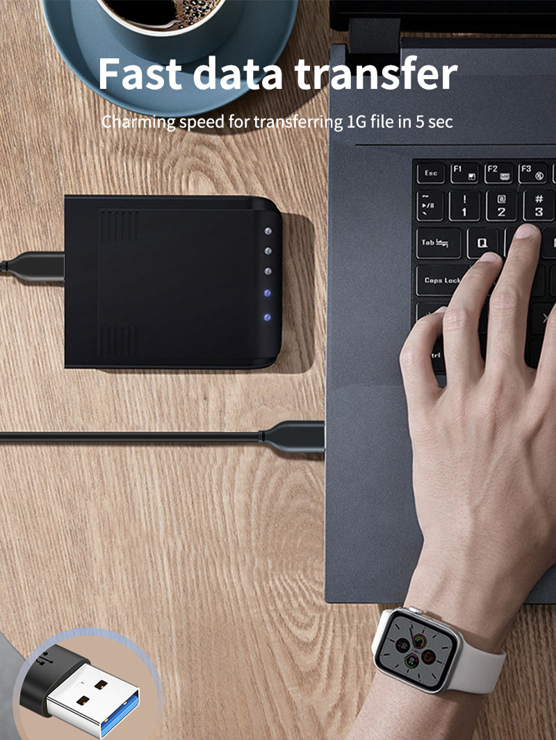 CABLETIME Bulk Fast Charge USB C to USB A 3.0 Cable transfer 1G file in 5 sec