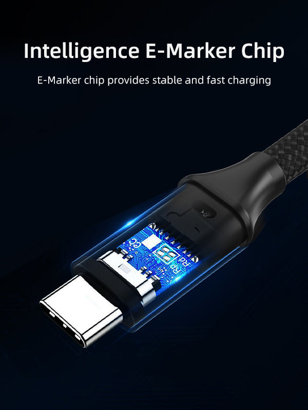CABLETIME USB 3.1 Gen 2 Type C To USB Type C Cable with Intelligence E-Marker Chip
