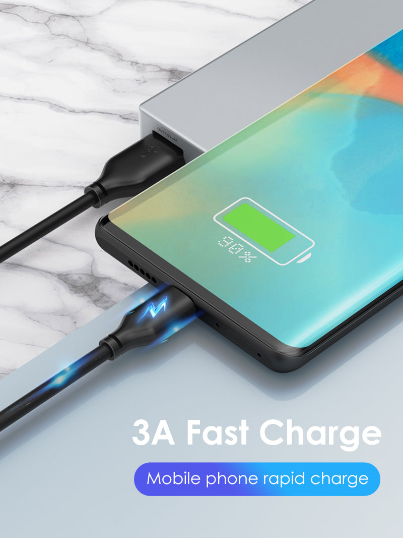 Wholesale USB A 2.0 to USB C 3A Charger Cable for Samsung Galaxy