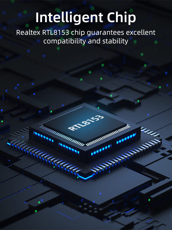 CABLETIME Thunderbolt 3 USB C to Rj45 Ethernet Adapter with Realtex RTL8153 chip