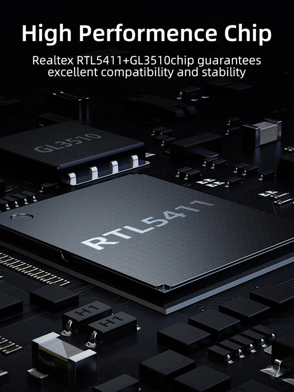 CABLETIME USB 3.0 3 Port Hub With Gigabit Ethernet Adapter with High Performence Chip