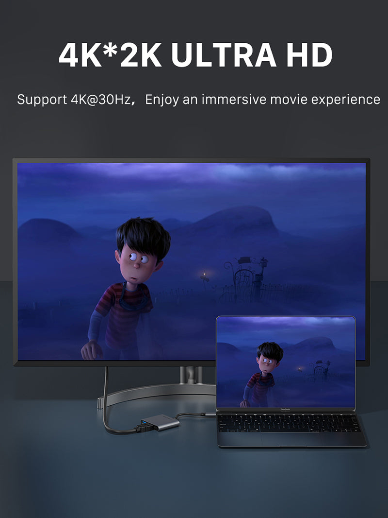 3 in 1 4K Portable Nintendo Switch Dock for TV/Steam Deck/Samsung DeX/PC