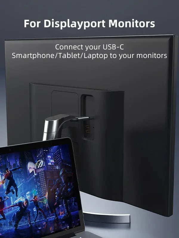 CABLETIME USB C to DisplayPort 1.2 Cable wide compatible