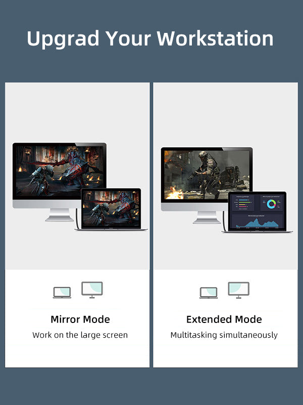CABLETIME 6ft DisplayPort To HDMI Male To Male Cable 4K 60Hz Upgrad Your Workstation