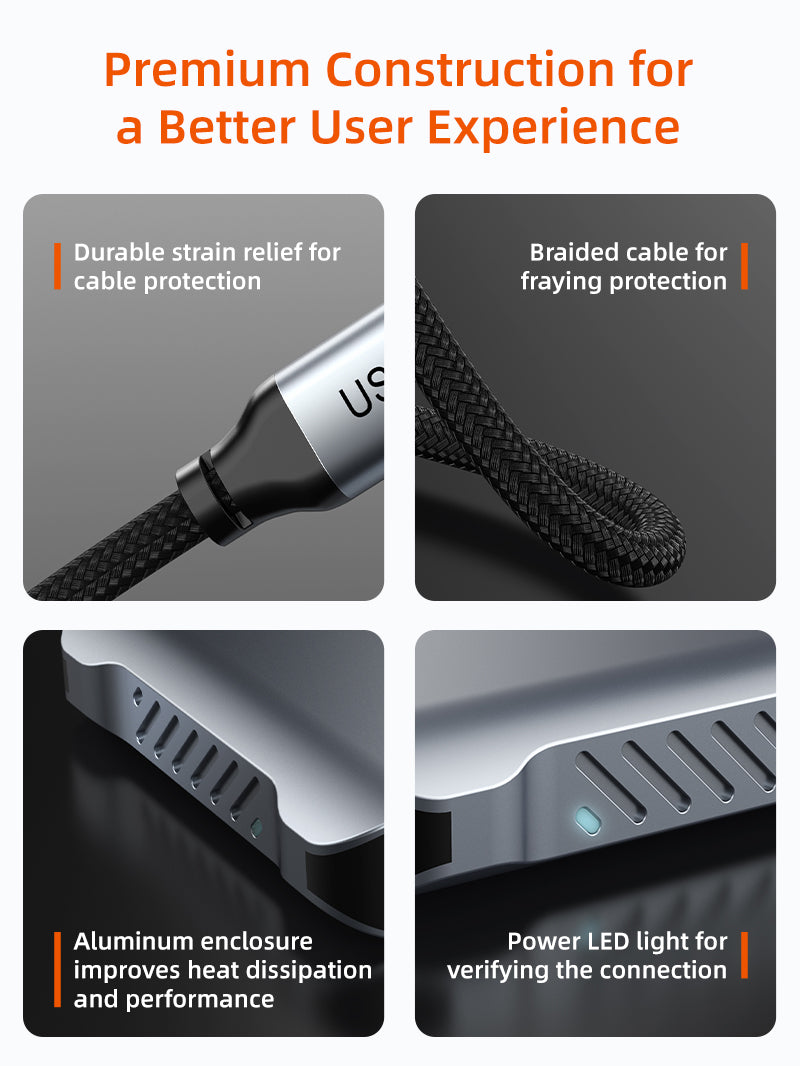 4K 60Hz MST USB C to Dual HDMI Hub