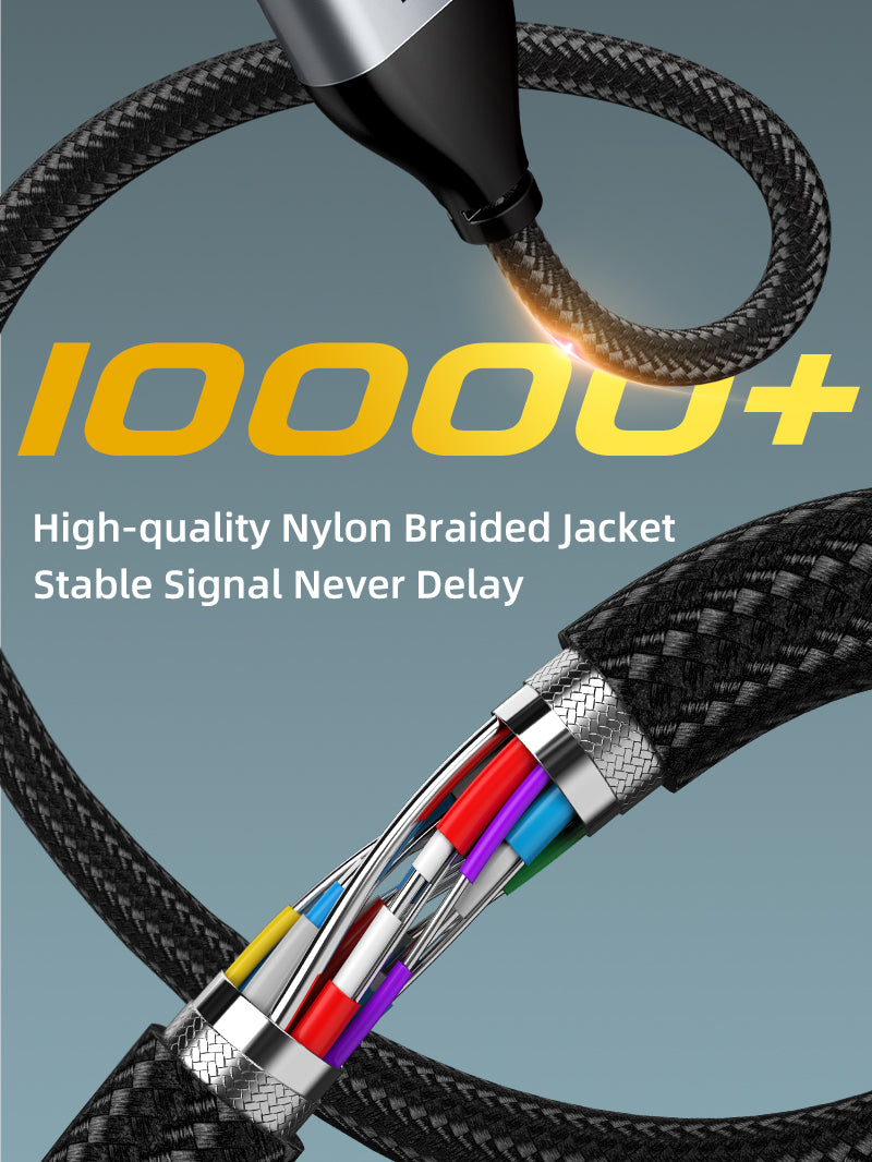 CABLETIME Braided USB C to DisplayPort 1.4 Cable 10000+ bending life