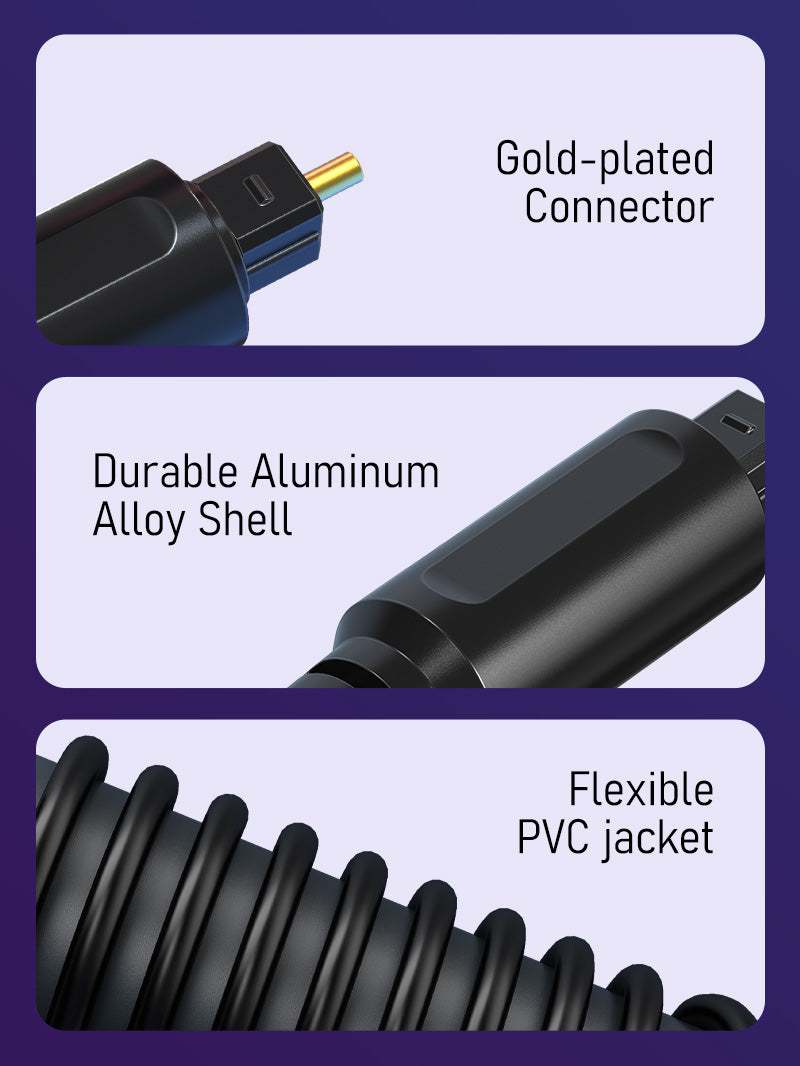 CABLETIME Digital Optical Audio Toslink Cable detail