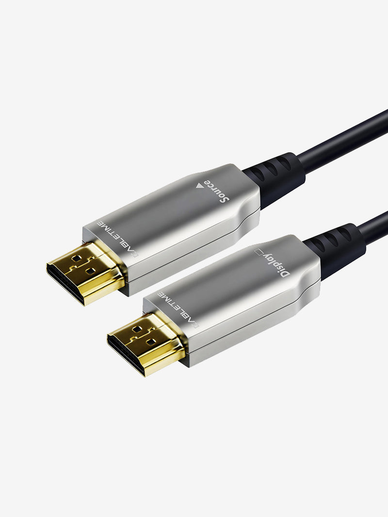 Le câble HDMI optique actif (AOC) est conçu pour fournir une transmission  de données à haute vitesse de 18 Gbps sans perte sur de longues distances  de 10M à 100M. – CABLETIME