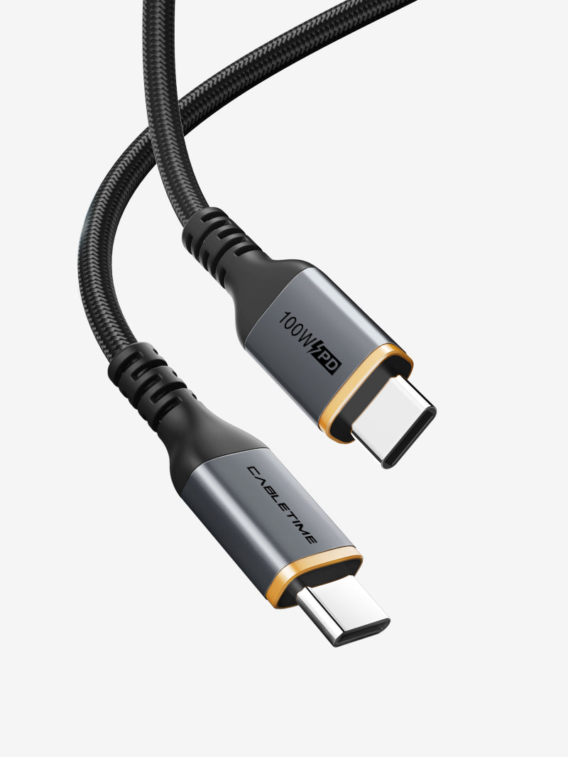 CABLETIME USB-C to USB-C 100W Charging Cable