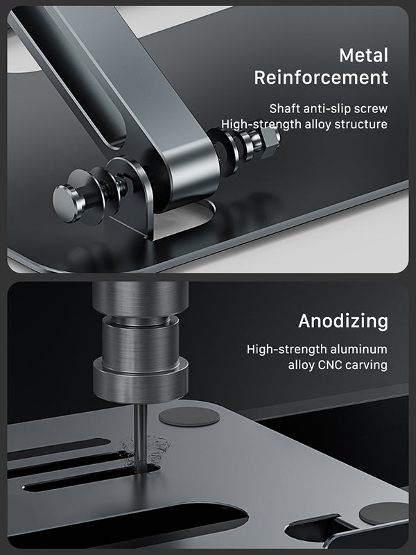 CABLETIME Adjustable Laptop Riser Holder Ergonomic Foldable with Exquisite craftsmanship