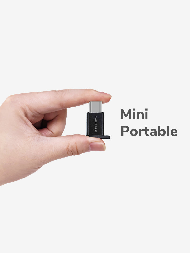 Mini CABLETIME USB-C to Micro USB 2.0 Adapter OTG