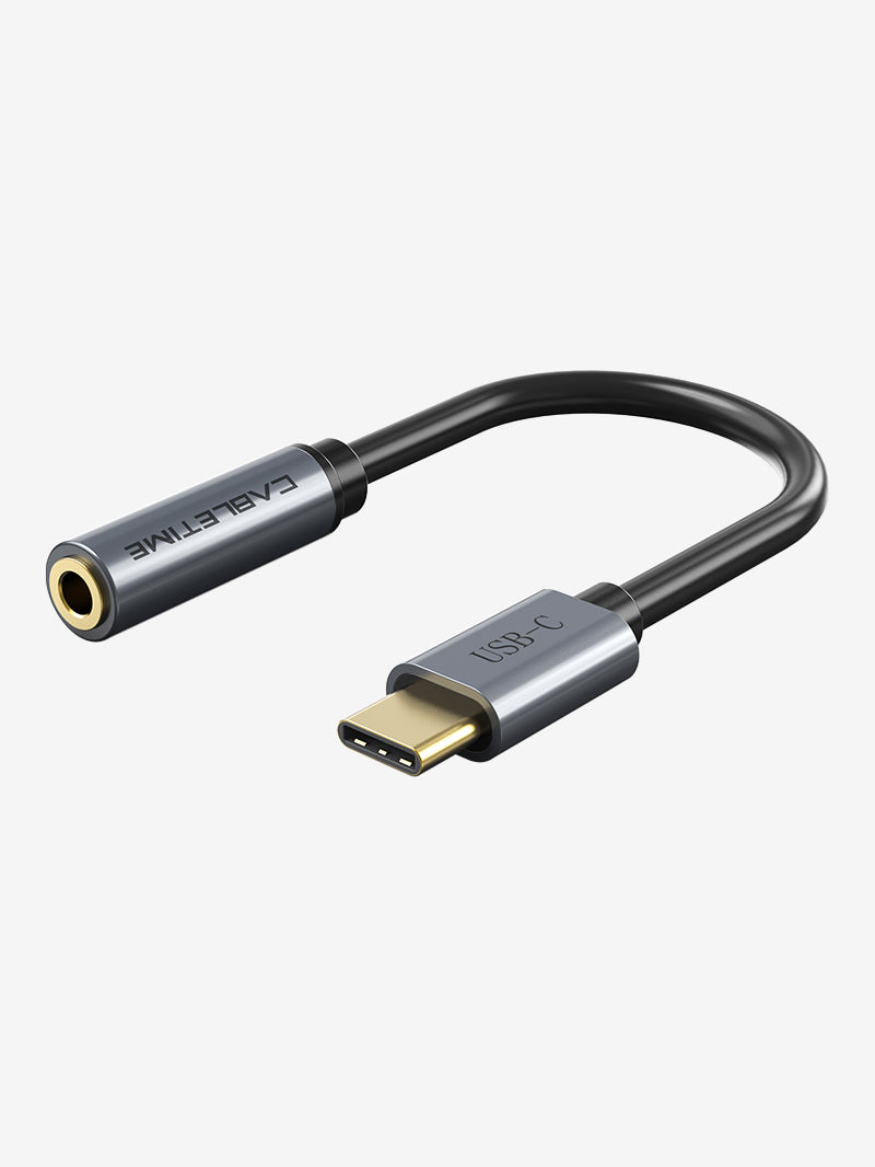 Адаптер аудио Aux Jack с USB Type C на 3,5 мм