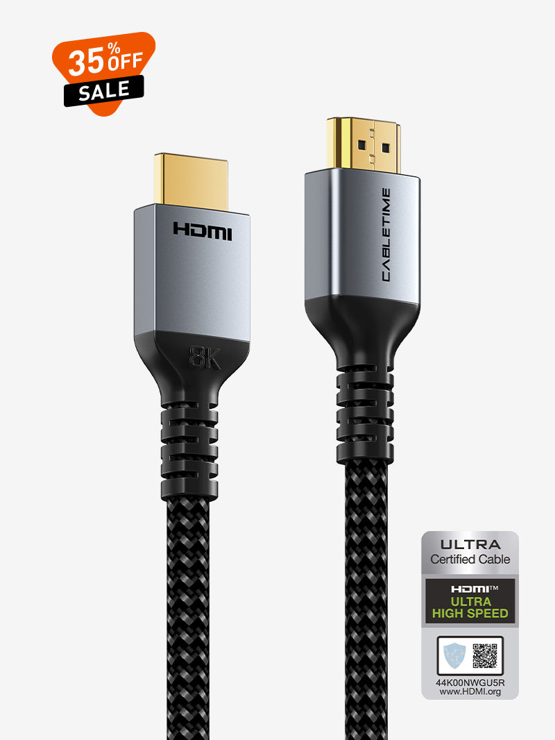 8K HDMI 2.1 cable 48Gbps Braided 