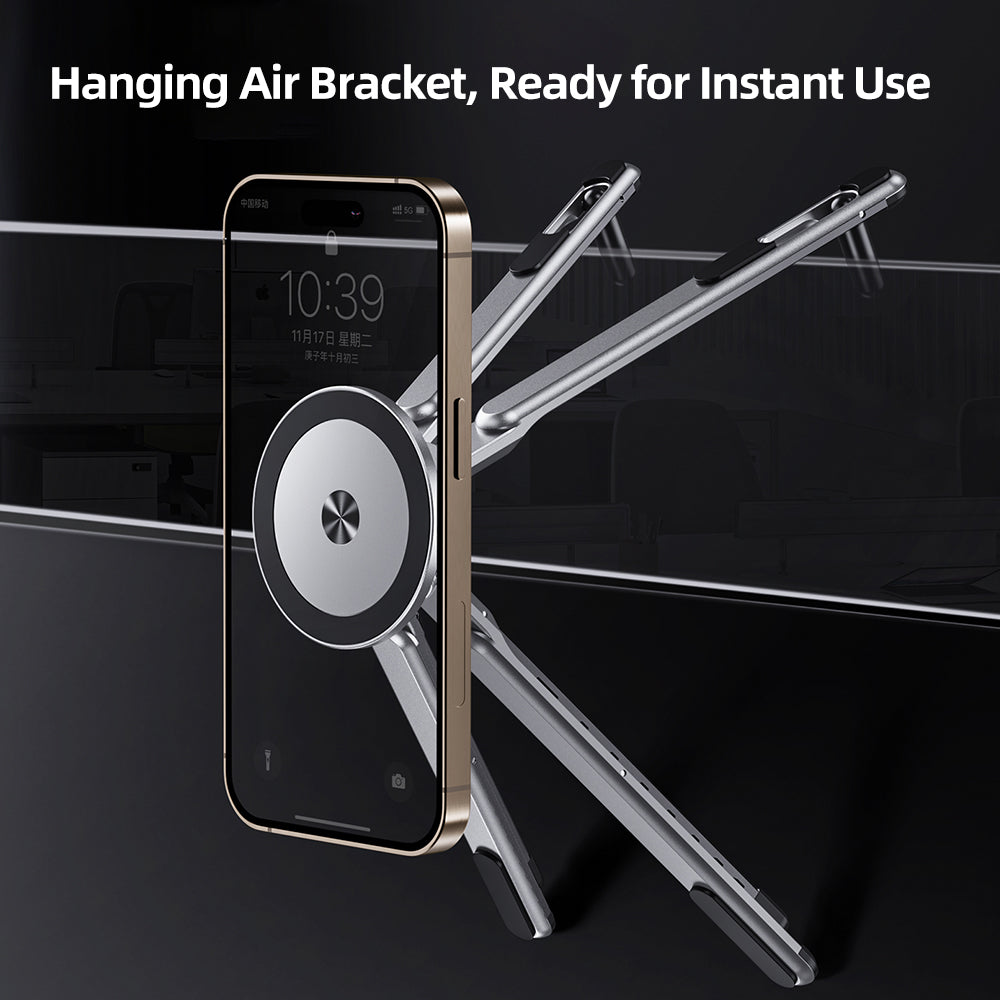 3-in-1 Magnetic Phone, Tablet & Laptop Stand with 8-Level Adjustment
