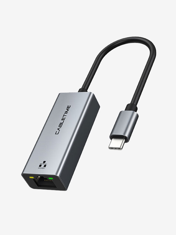 CABLETIME Thunderbolt 3 USB C to Rj45 Ethernet Adapter