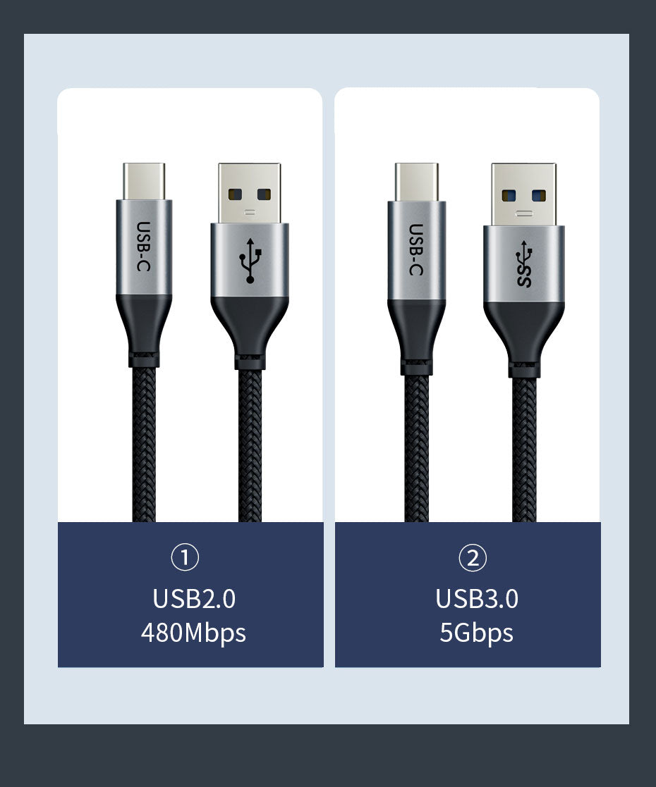 Superspeed 5Gbps USB 3.0 A to USB C Charge Cable 3m 